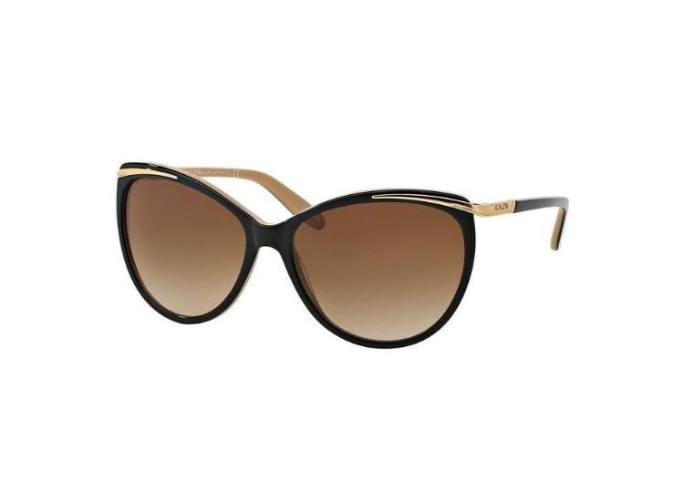 Ralph  RA5150 Shiny Black on Nude & Gold Frame with Brown Gradient Lens
