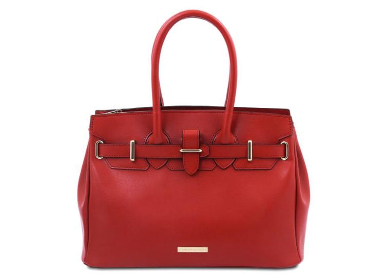 Tuscany Leather TL Bag – Leather Handbag – Lipstick Red